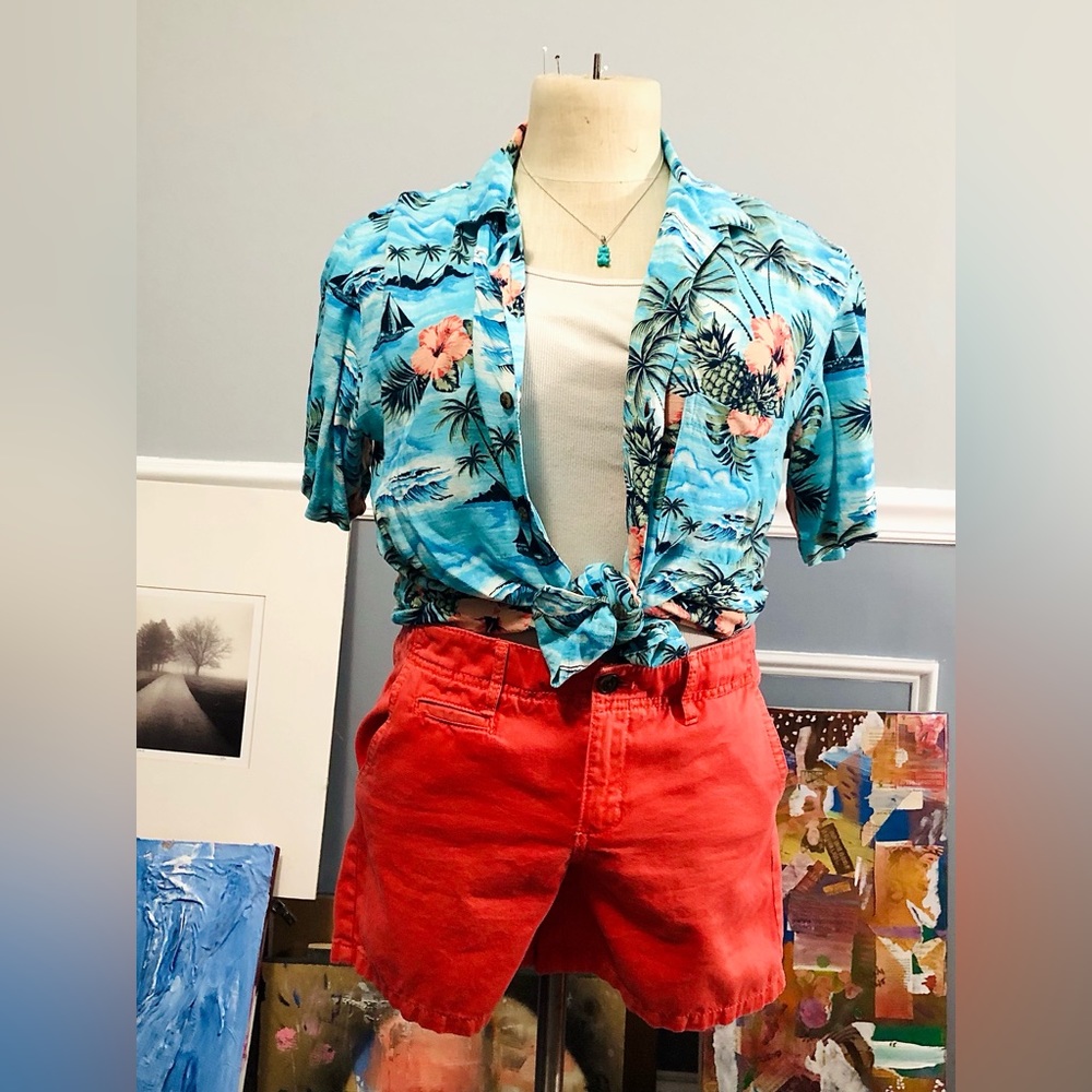 Women’s Orange chino style short